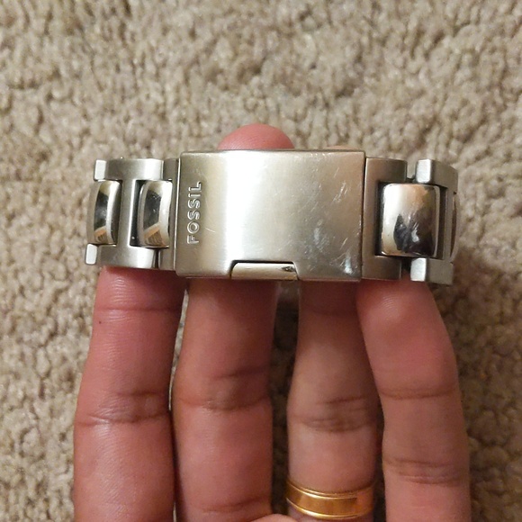 Fossil Rectangular Stainless Steel Watch - Picture 2 of 7